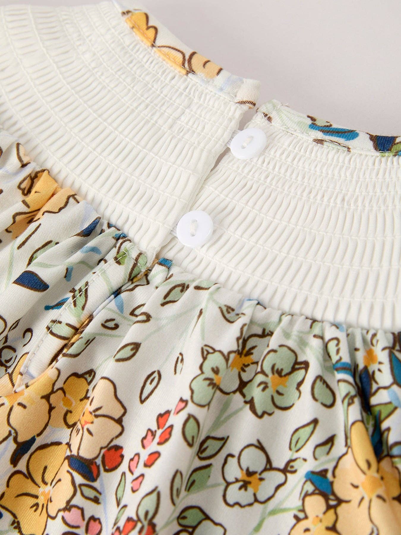 Fall Embroidery  Floral Leaf Romper