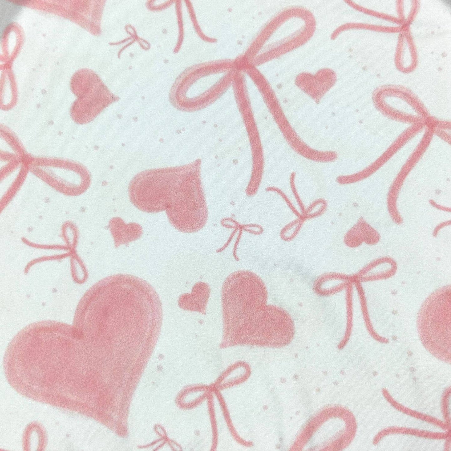 Pink Velvet Heart Girls Set