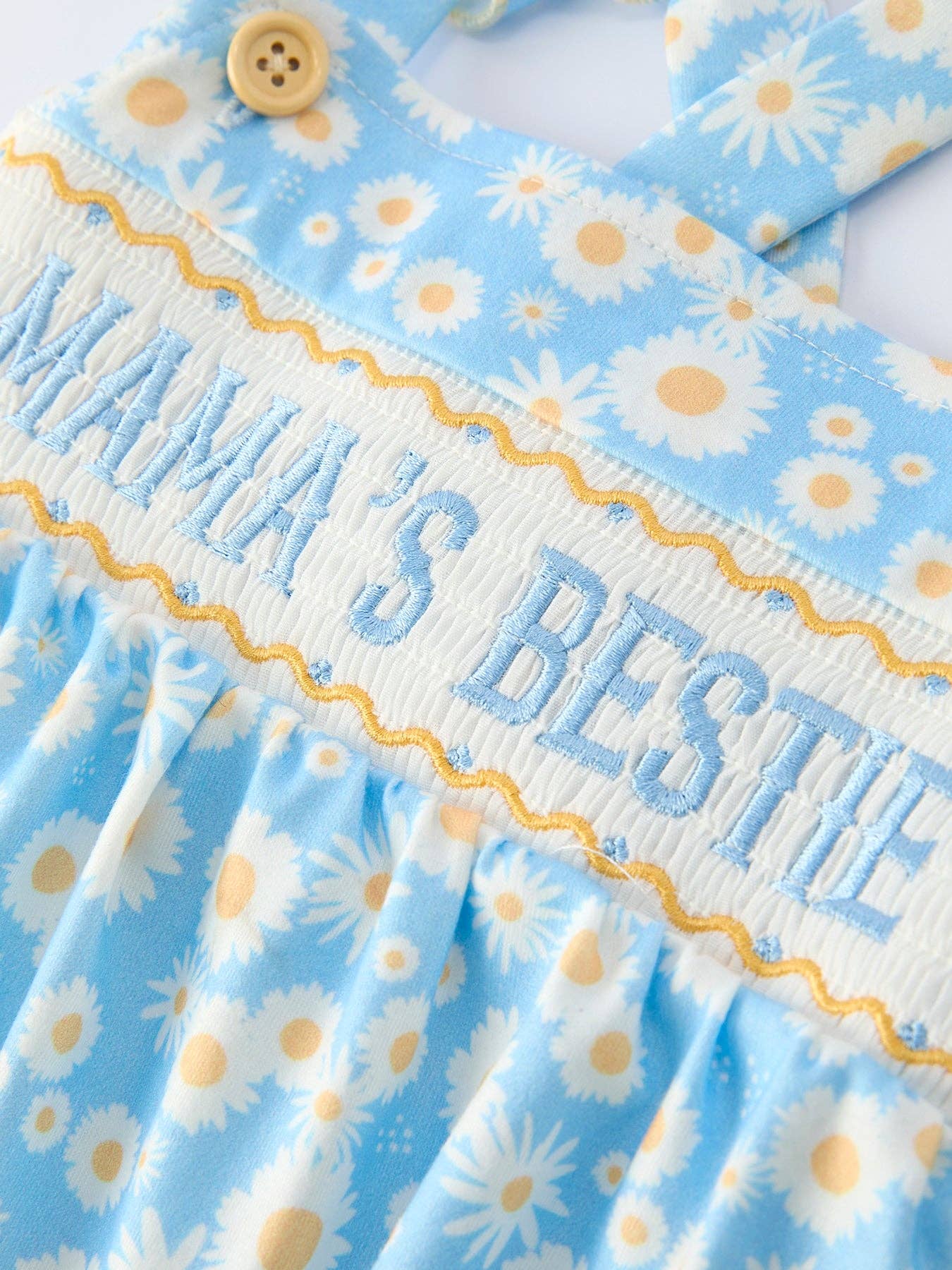 MAMA'S BESTIE Daisy Smocked Romper
