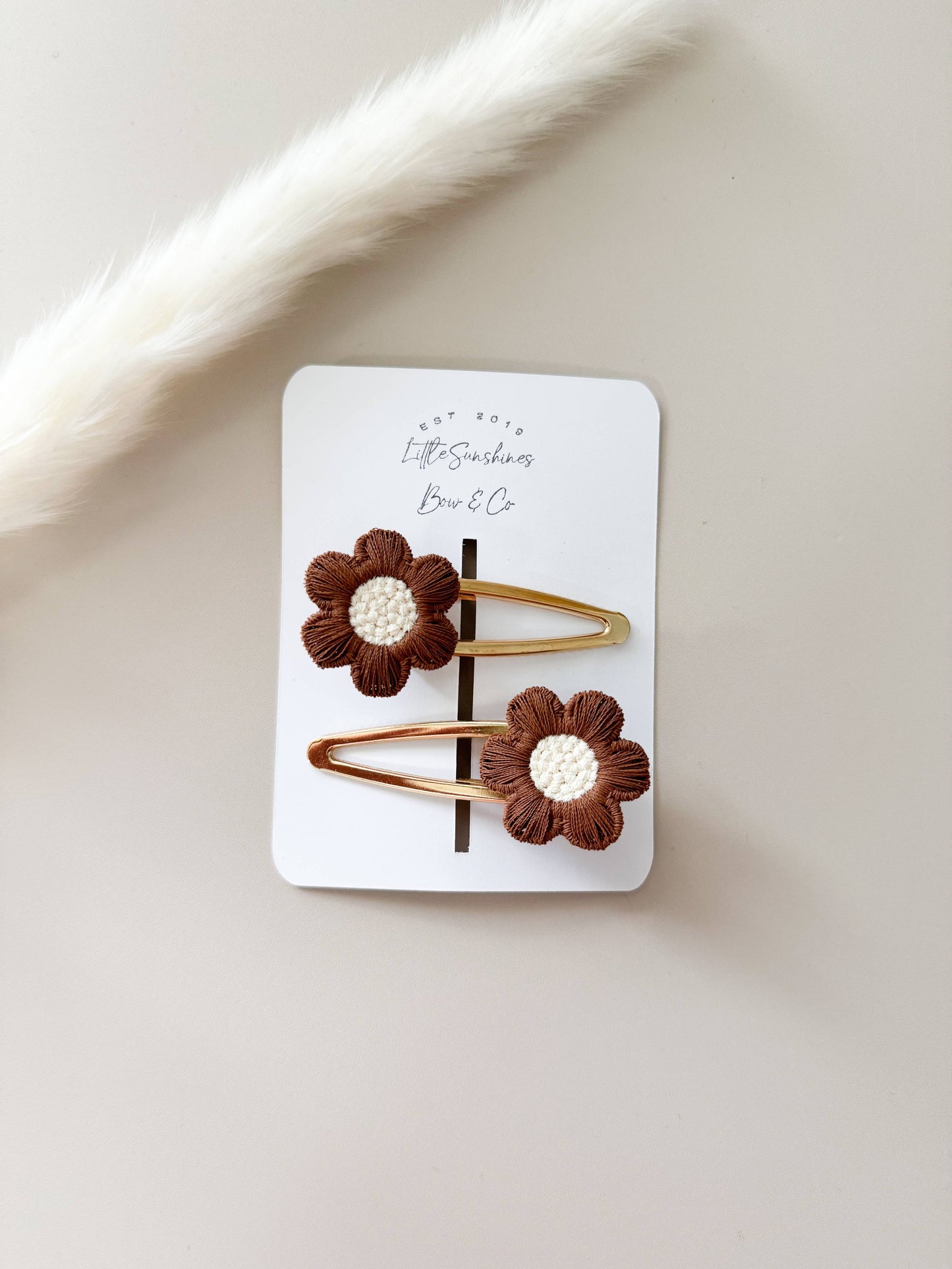 Flower Hair Clips- Set of 2