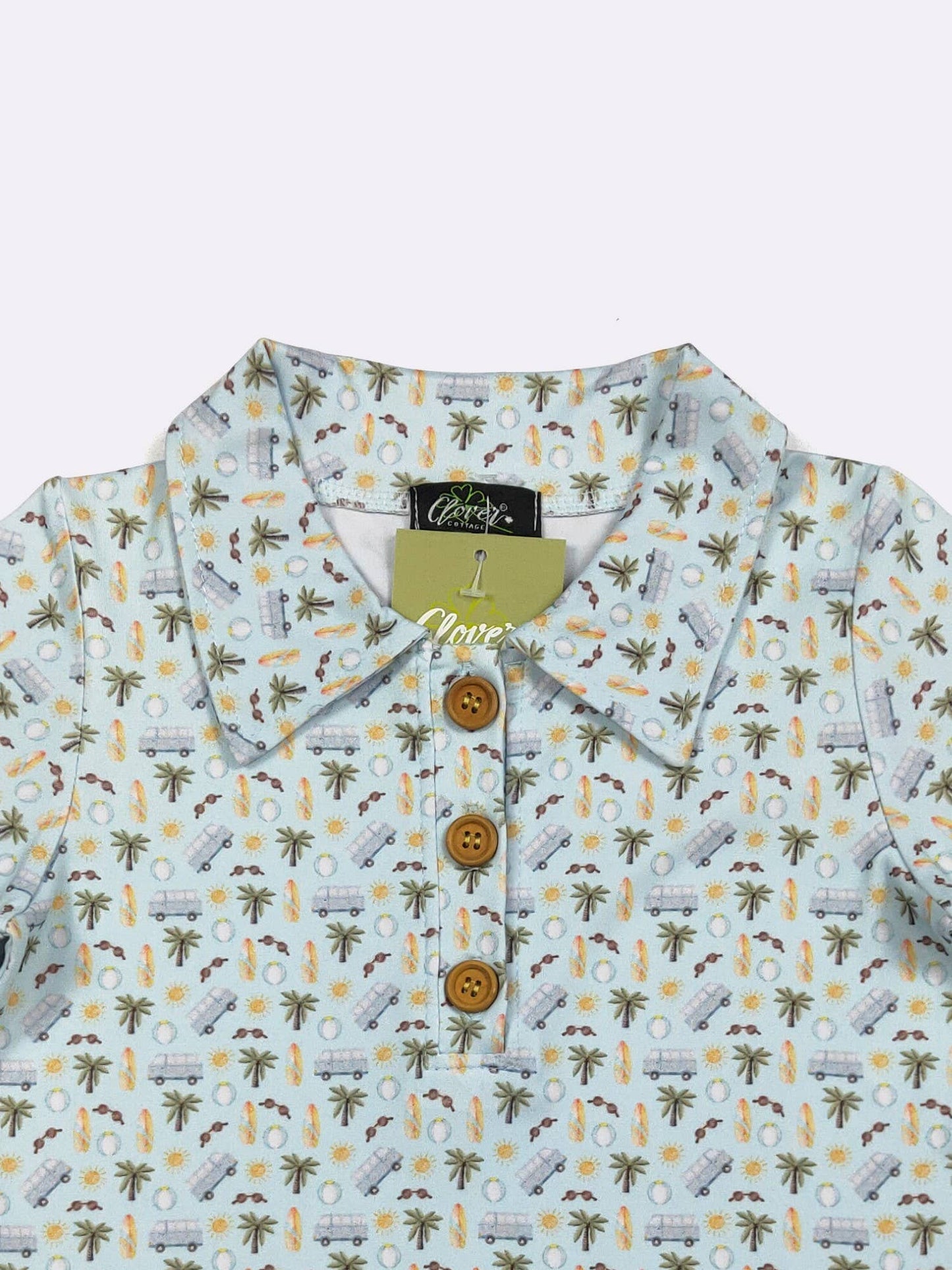 Beach Dude Boy Collar Shirt