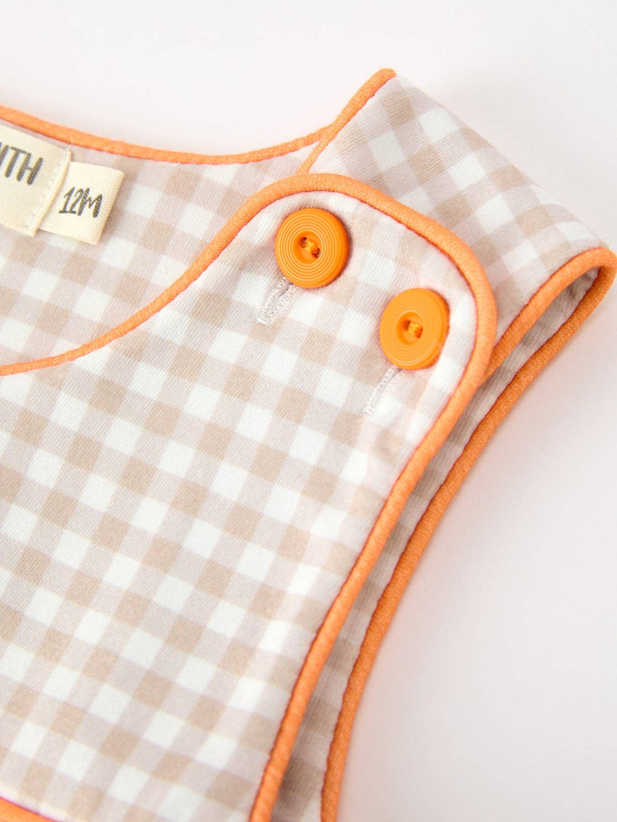 Thanksgiving Gingham Jon Jon Romper