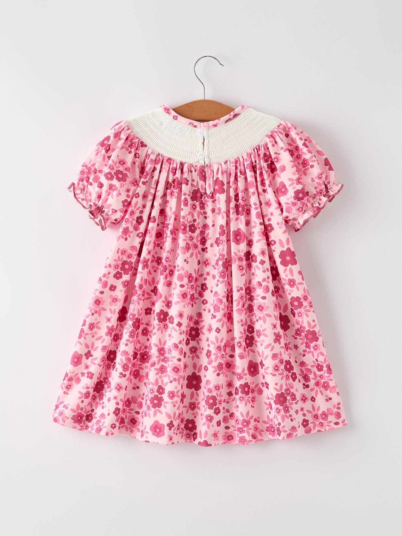 Boots Smocking Embroidered Dress
