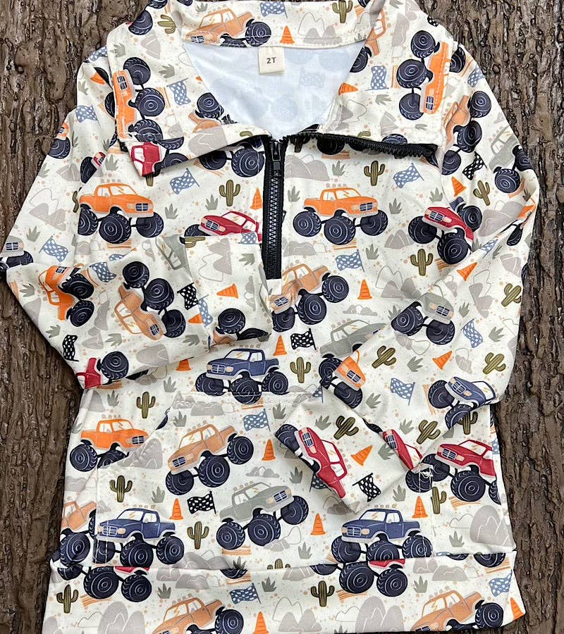 Desert truck pull over sweatshirt