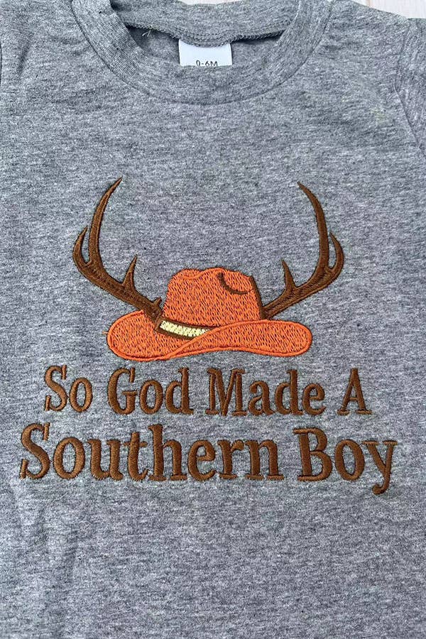 Southern boy boy's shorts set