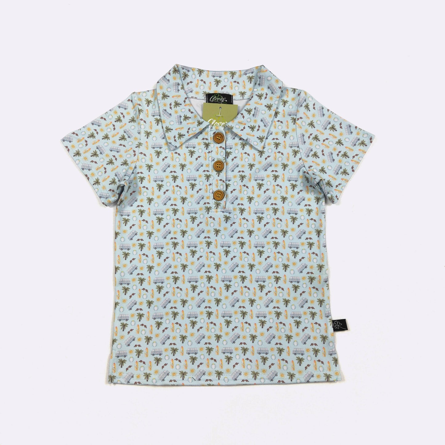 Beach Dude Boy Collar Shirt