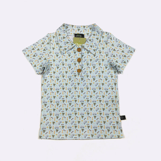 Beach Dude Boy Collar Shirt