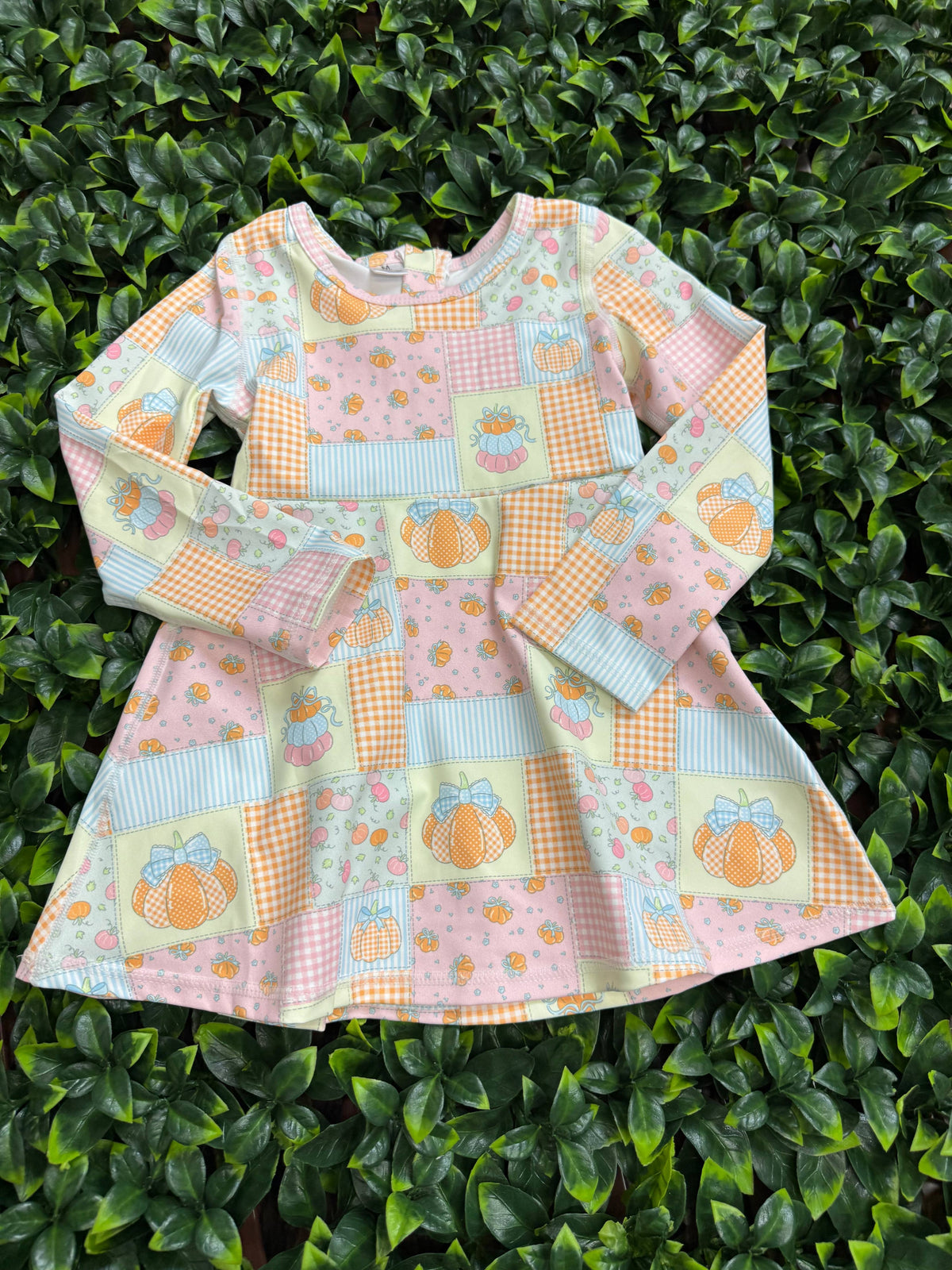 Patchwork  printed Active wear dress with undershorts.