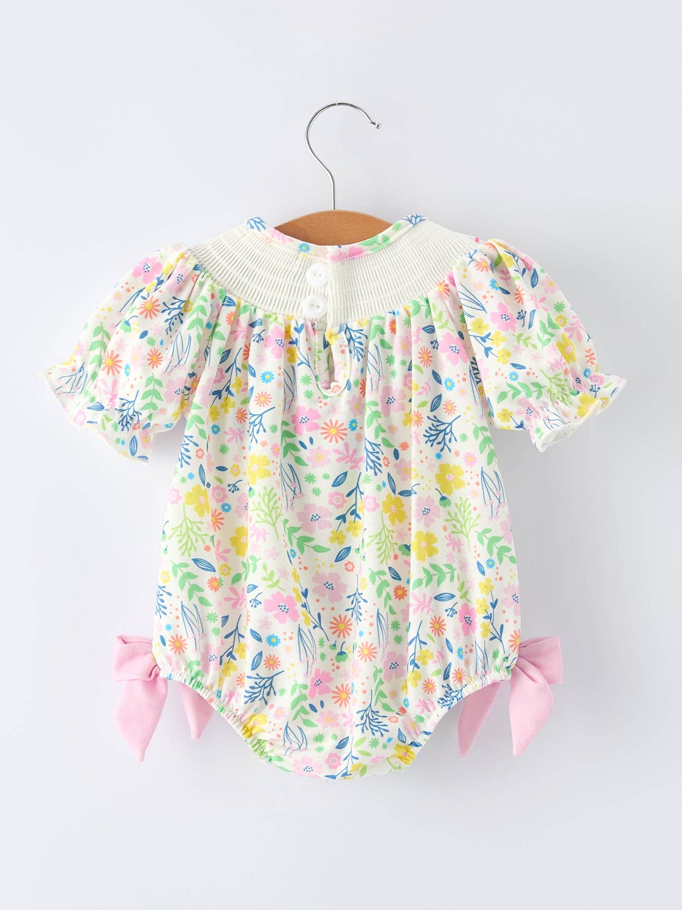 Easter Bunny Pom-Pom Romper