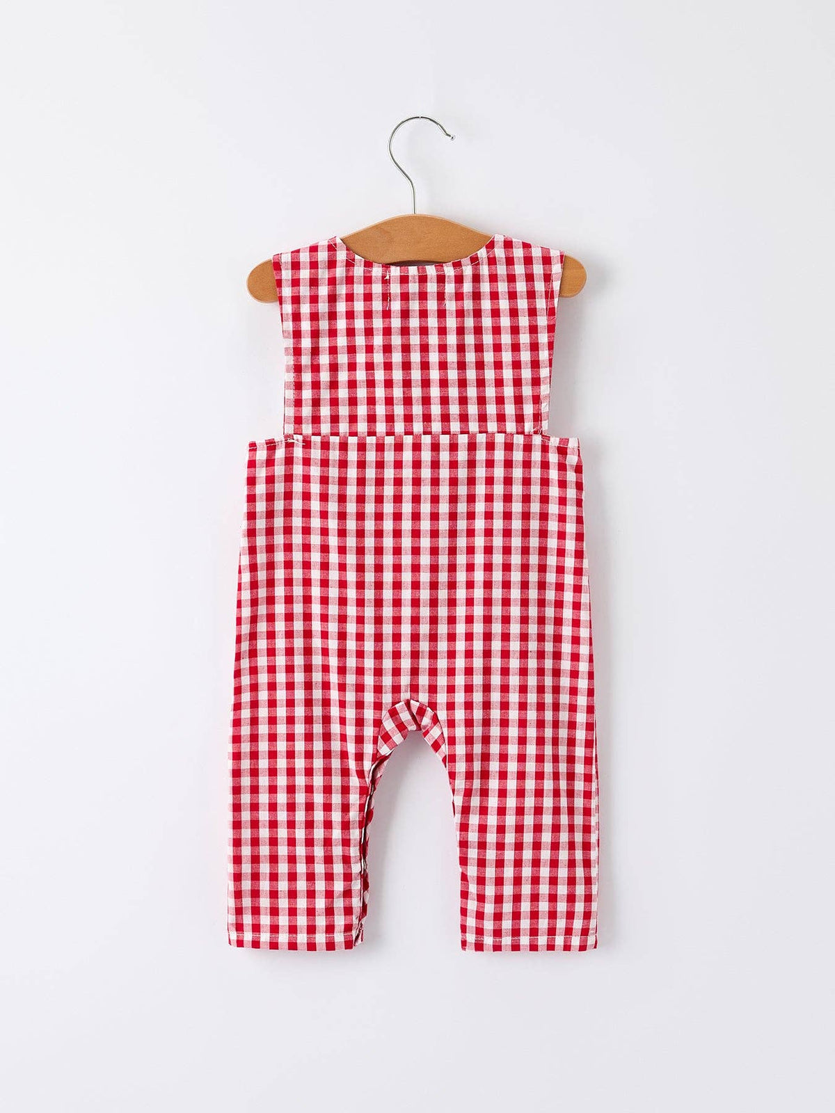 Christmas Tree Plaid Boy Romper
