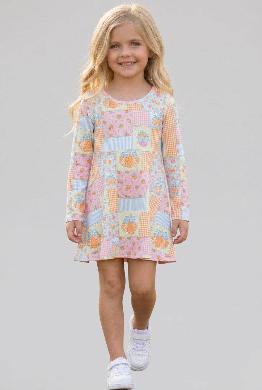Patchwork  printed Active wear dress with undershorts.