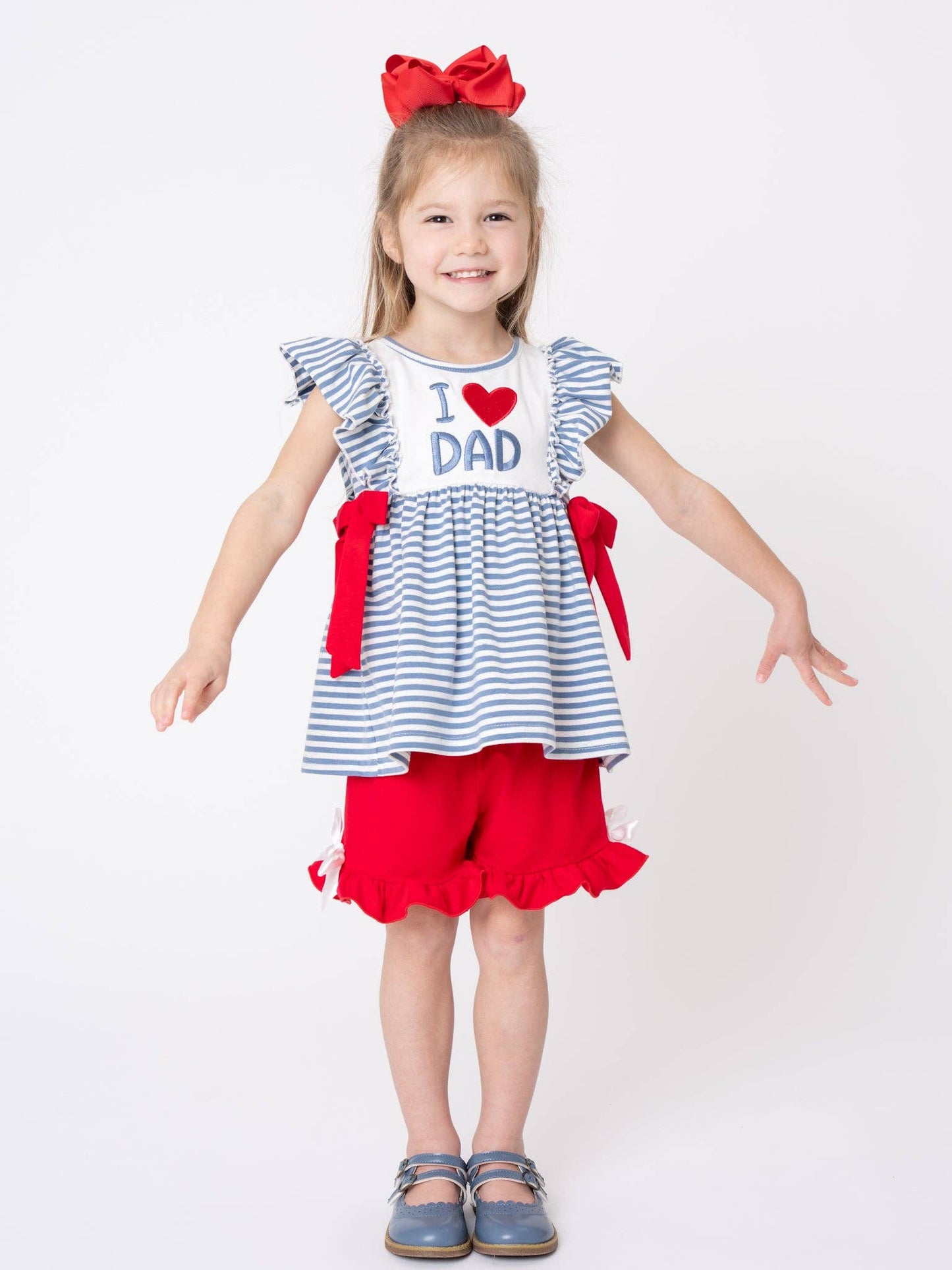 I Love DAD Short Set
