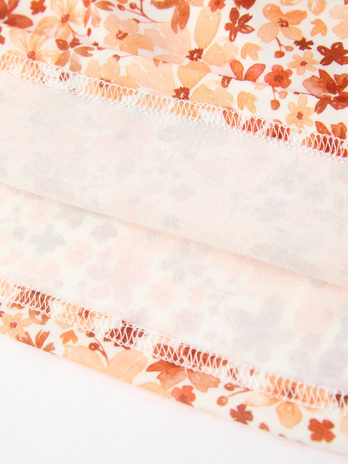 Fall Rust Floral Dress w/ Petal Collar