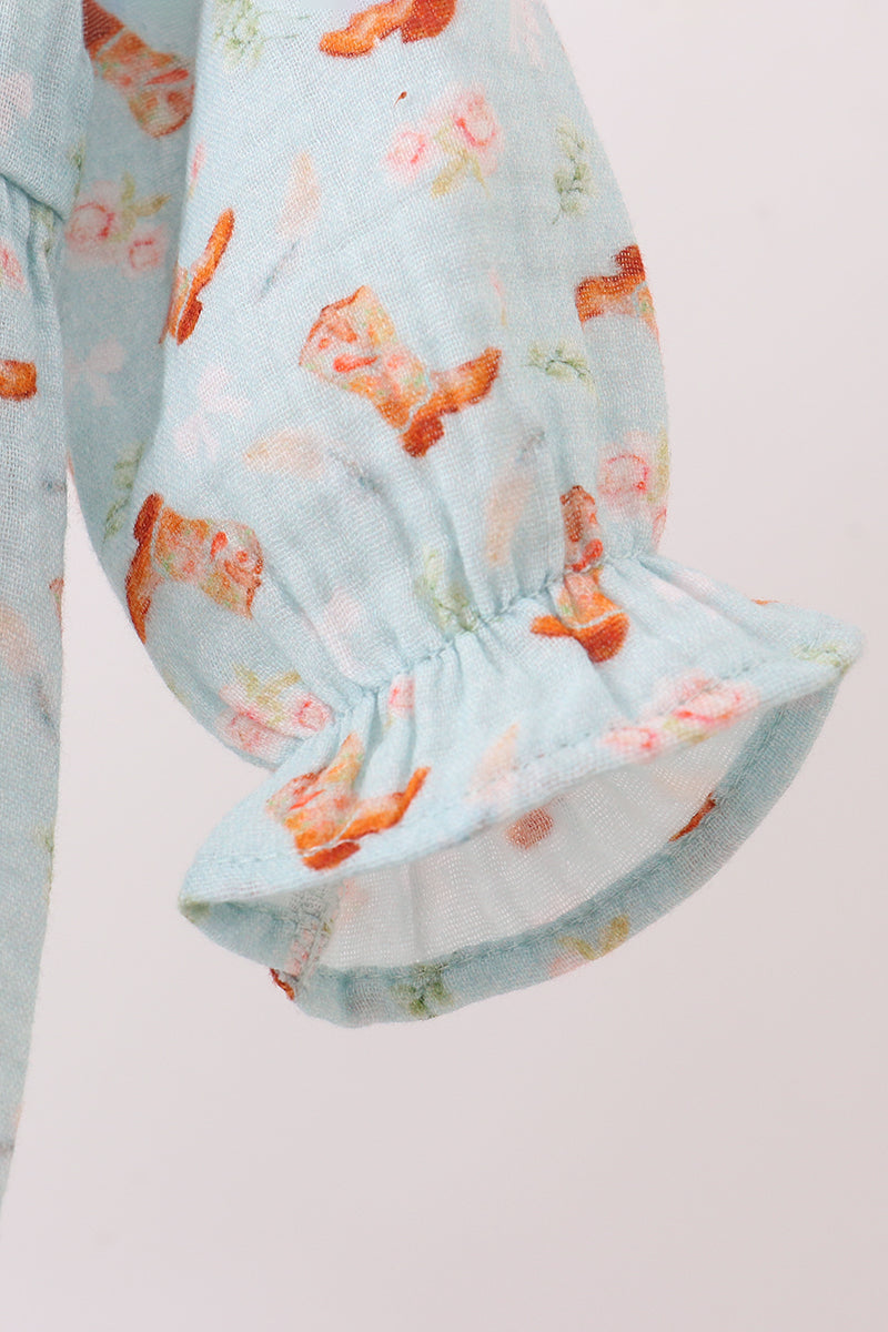 Boots Print Muslin Bubble