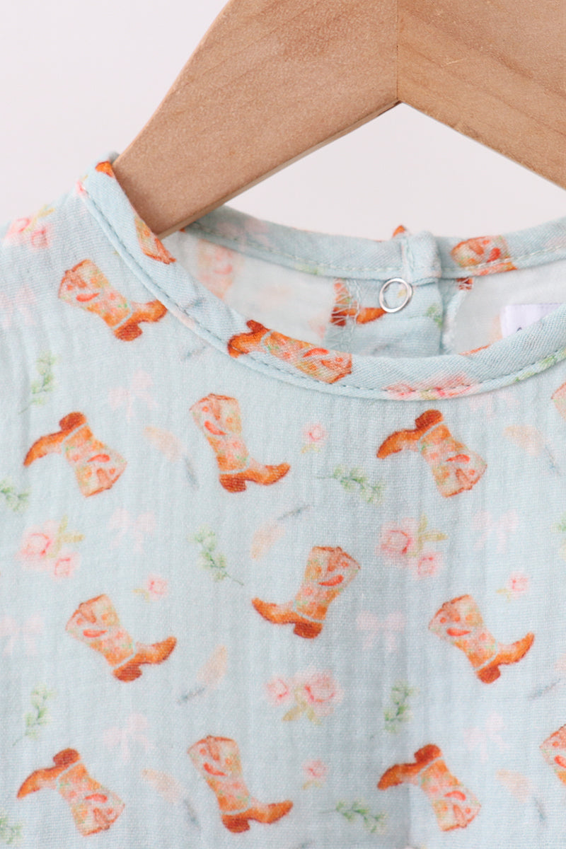 Boots Print Muslin Bubble
