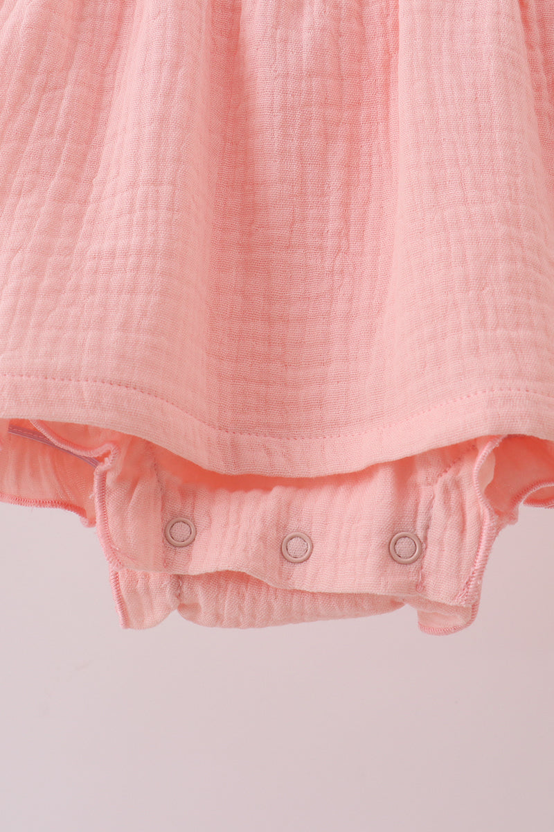 Pink Ruffle Muslin Bubble