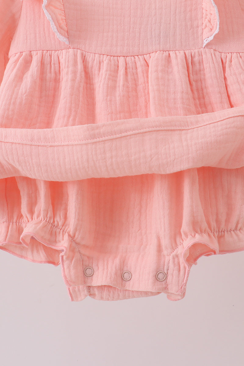 Pink Ruffle Muslin Bubble