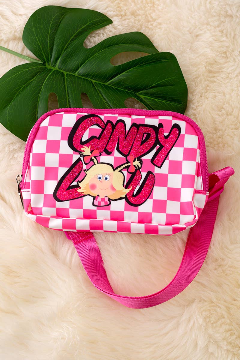 Christmas printed fanny packs available in 3 prints