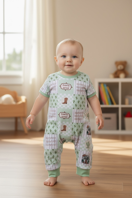 Howdy Howdy Dearly Loved romper.