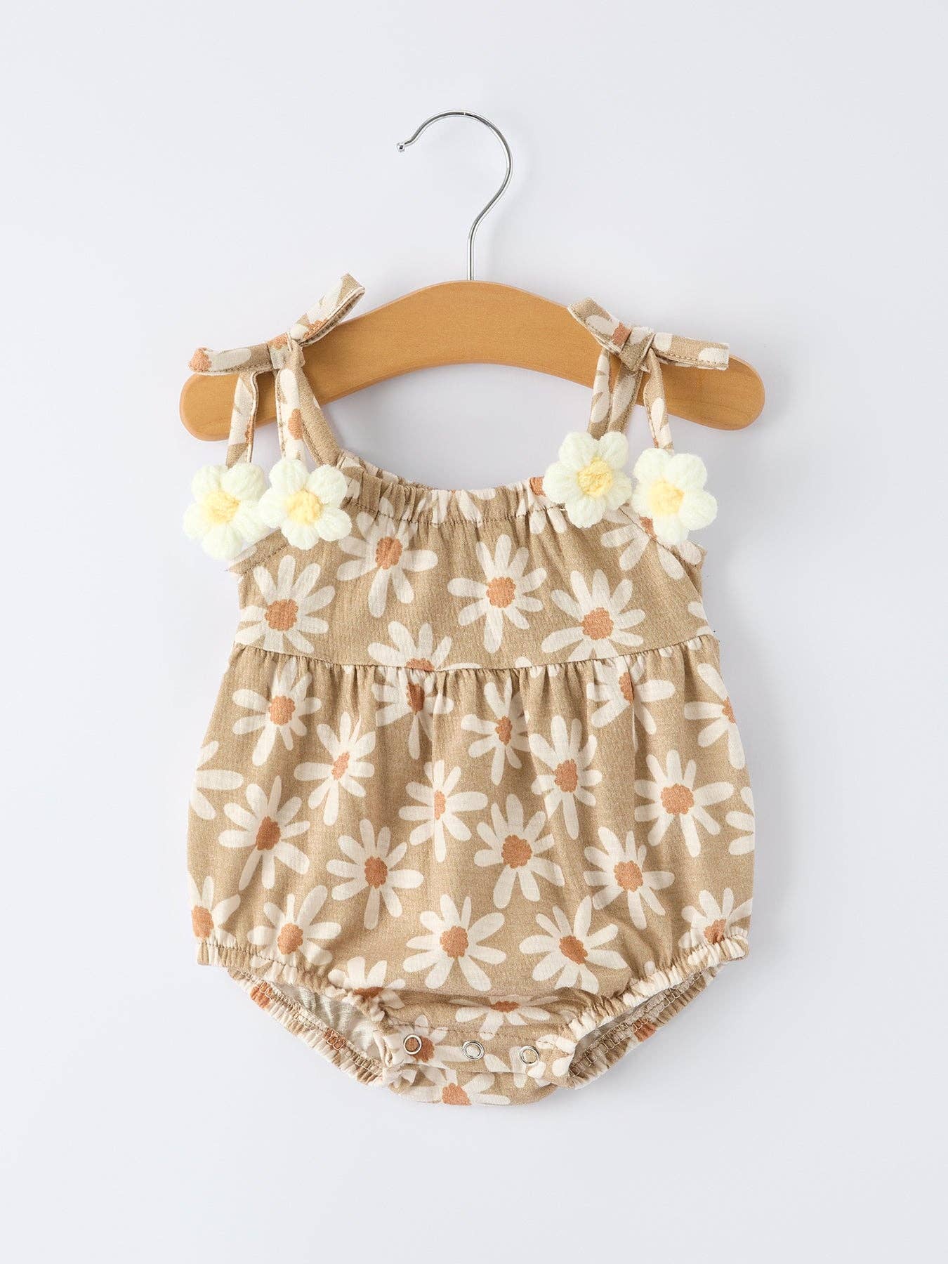 Floral Daisy Baby Girl Romper