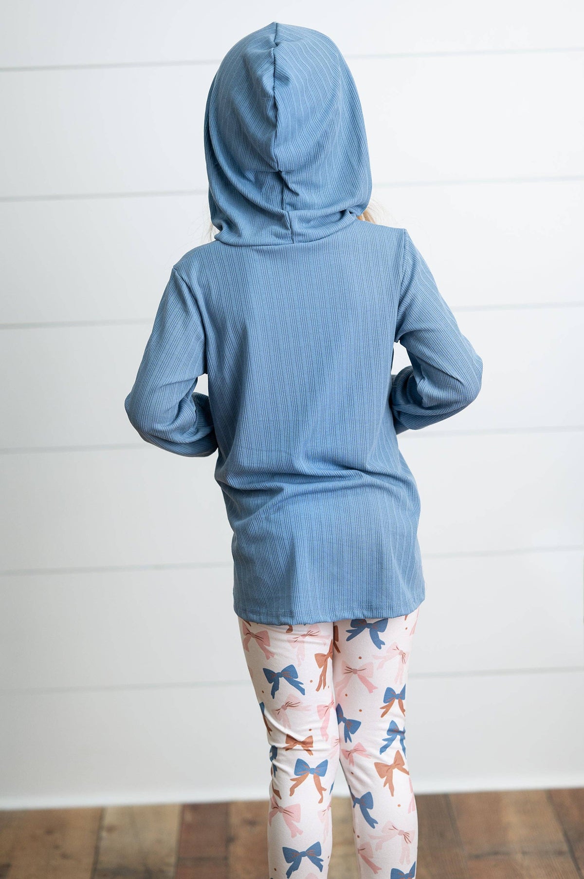 Girls Blue Ruffle Legging Set