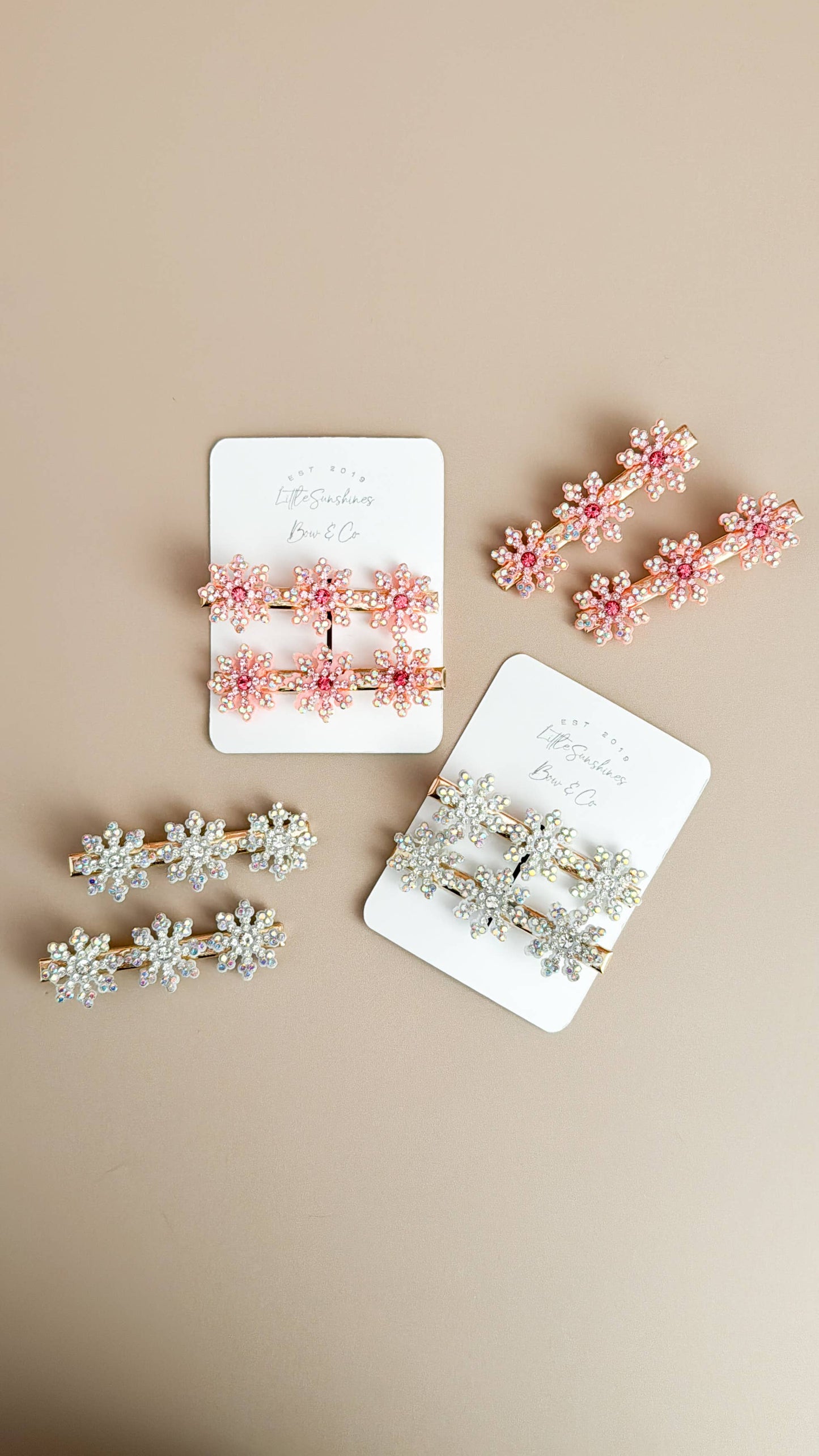 Snowflake Christmas Hair Clips