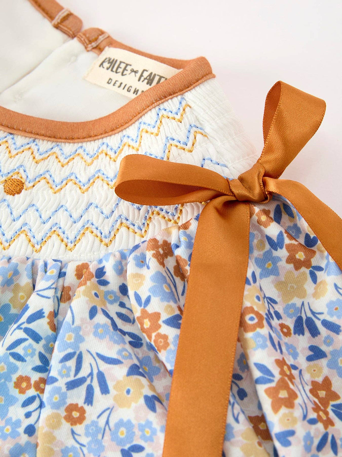 Fall Floral Smocked Dress