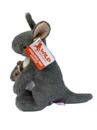 Kangaroo  W/Joey Stuffed Animal 8"