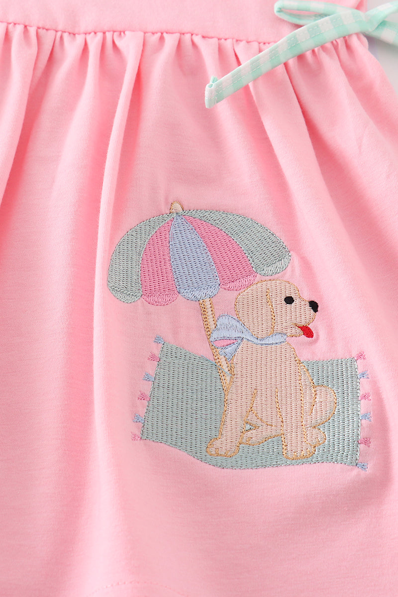 Pink Beach Puppy Girl Set