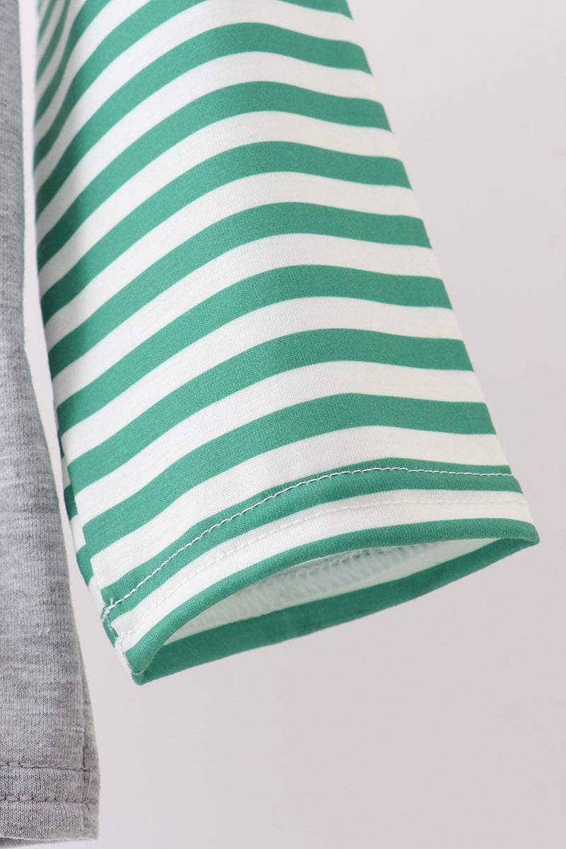 Green Tree Tractor Applique Top