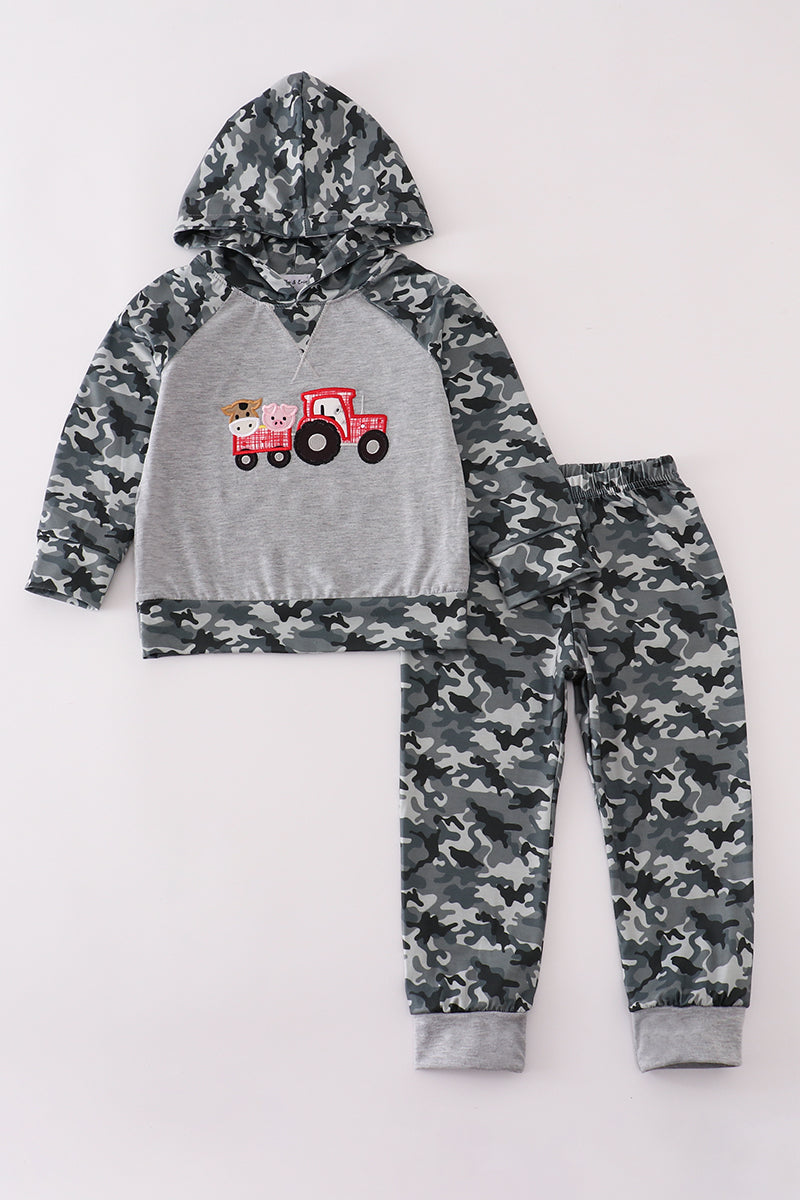 Camouflage farm tractor pants set