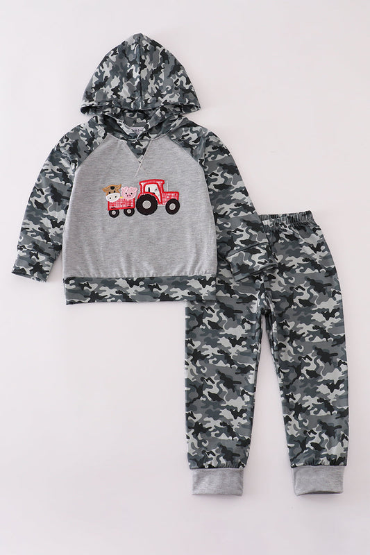 Camouflage farm tractor pants set