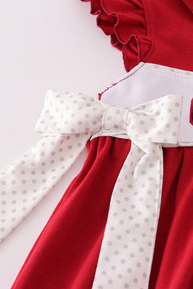 South Carolina Gamecocks Embroidery  Ruffle Dress