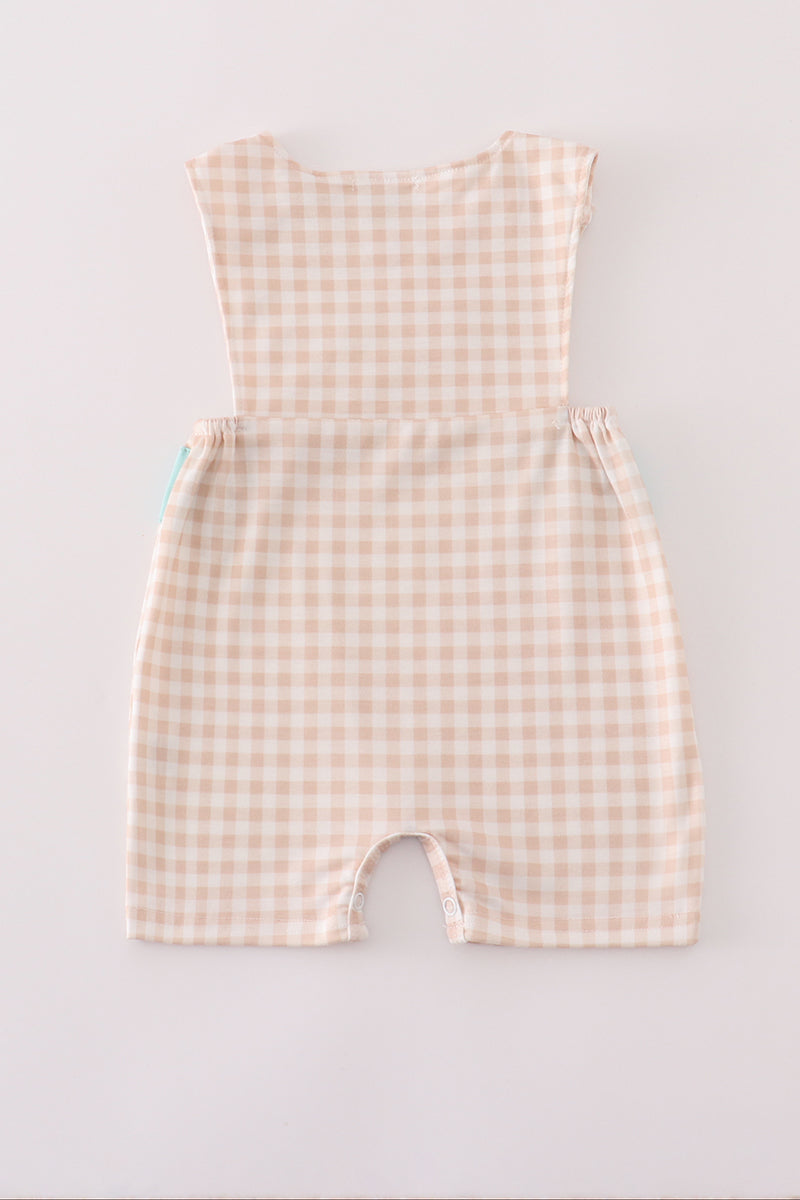 Mint Hunting Puppy Gingham JonJon