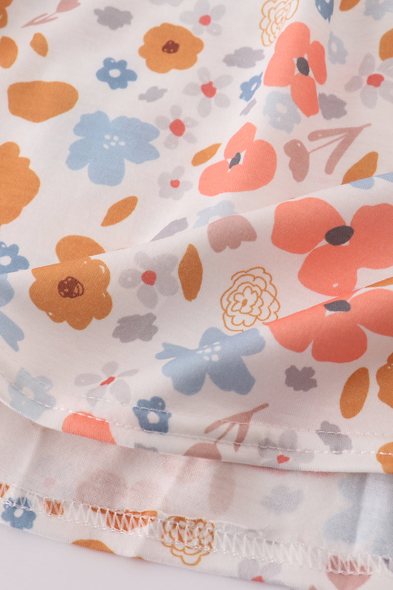 Floral Printed Smocked Dress