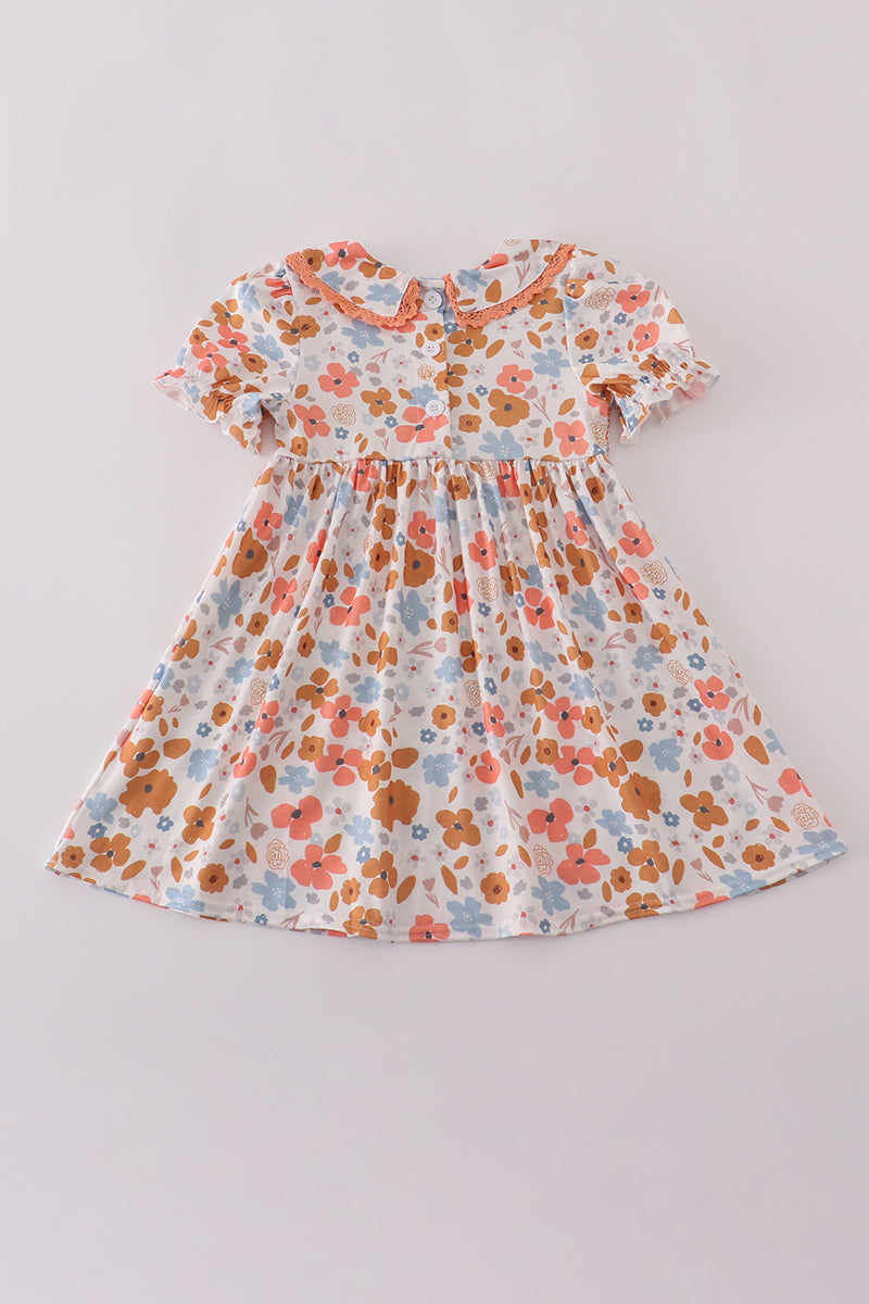 Floral Printed Smocked Dress