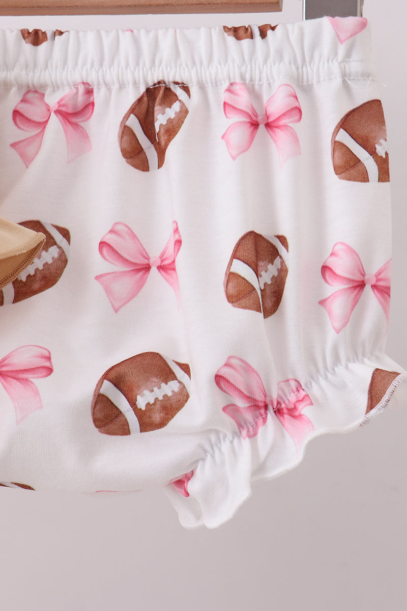 Game day football bloomer set