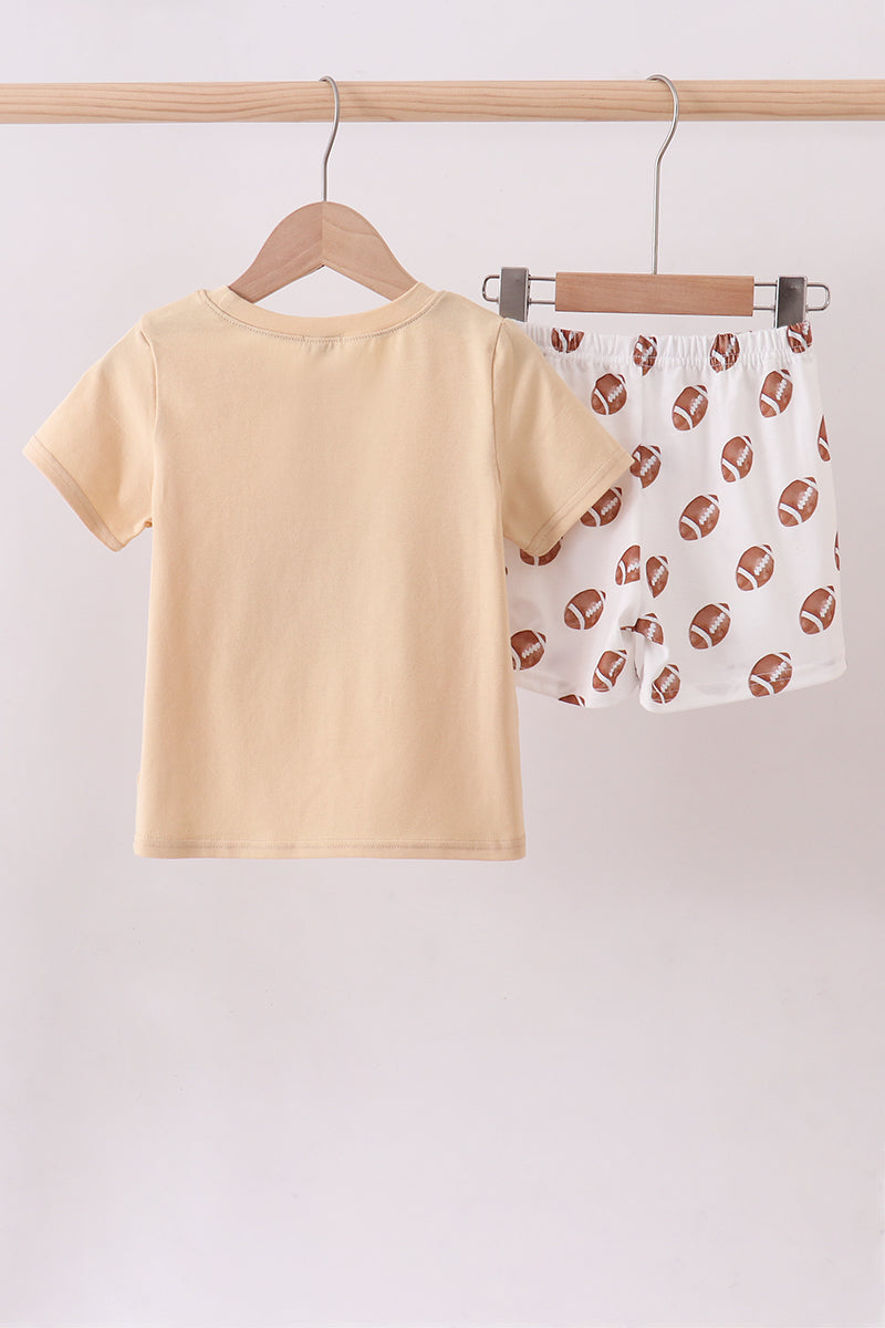 Game day football shorts set