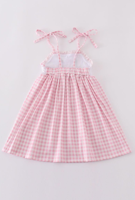 Pink Gingham Bunny Dress