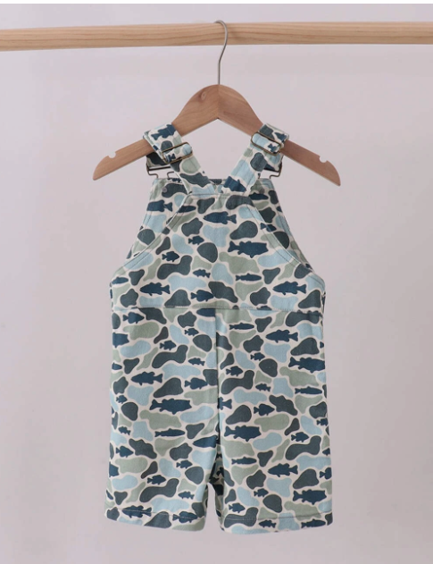 Camouflage denim overall