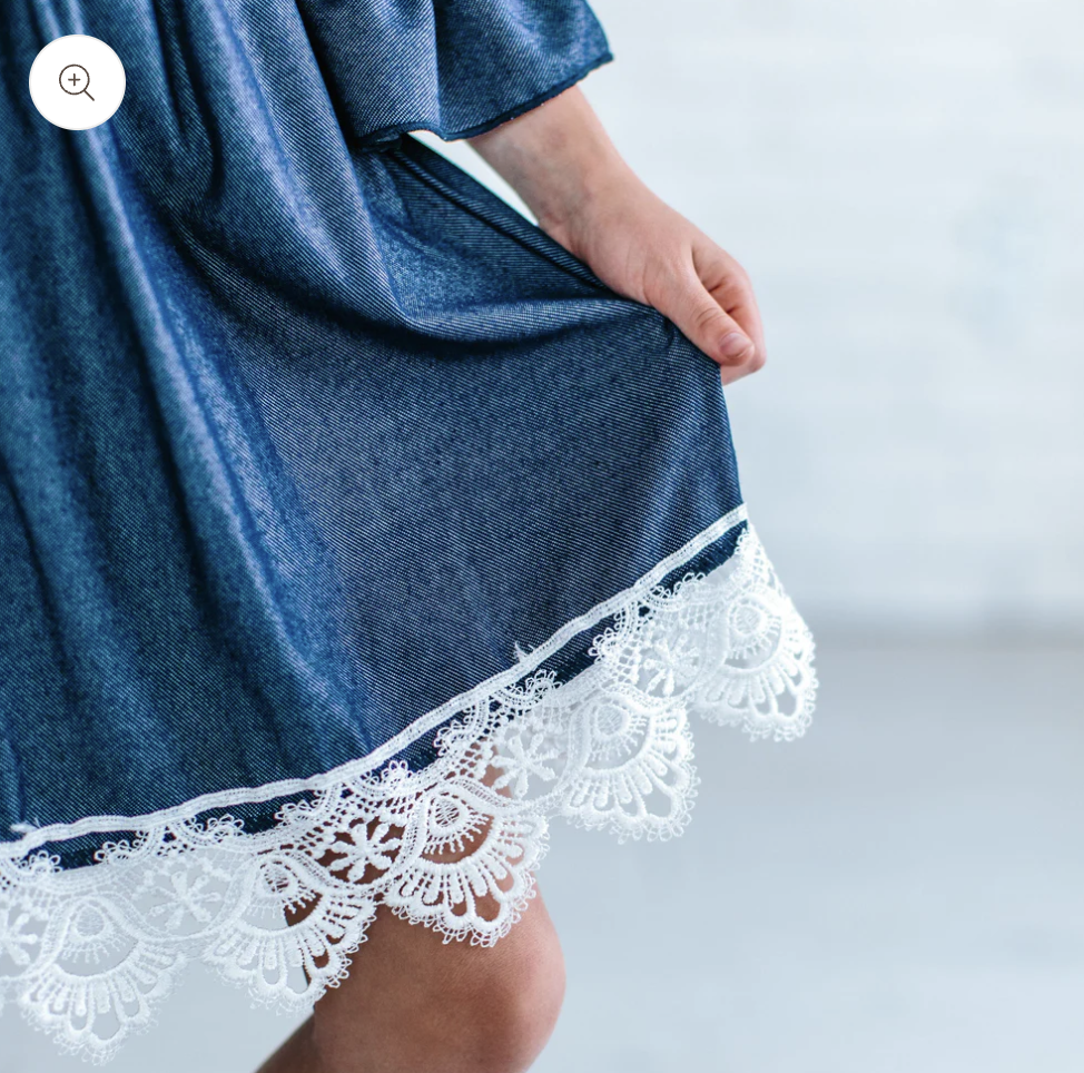 Denim & Lace Dress