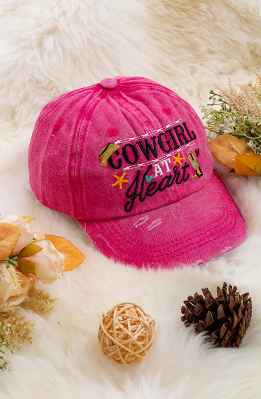 Cowgirl at Heart Kids cap