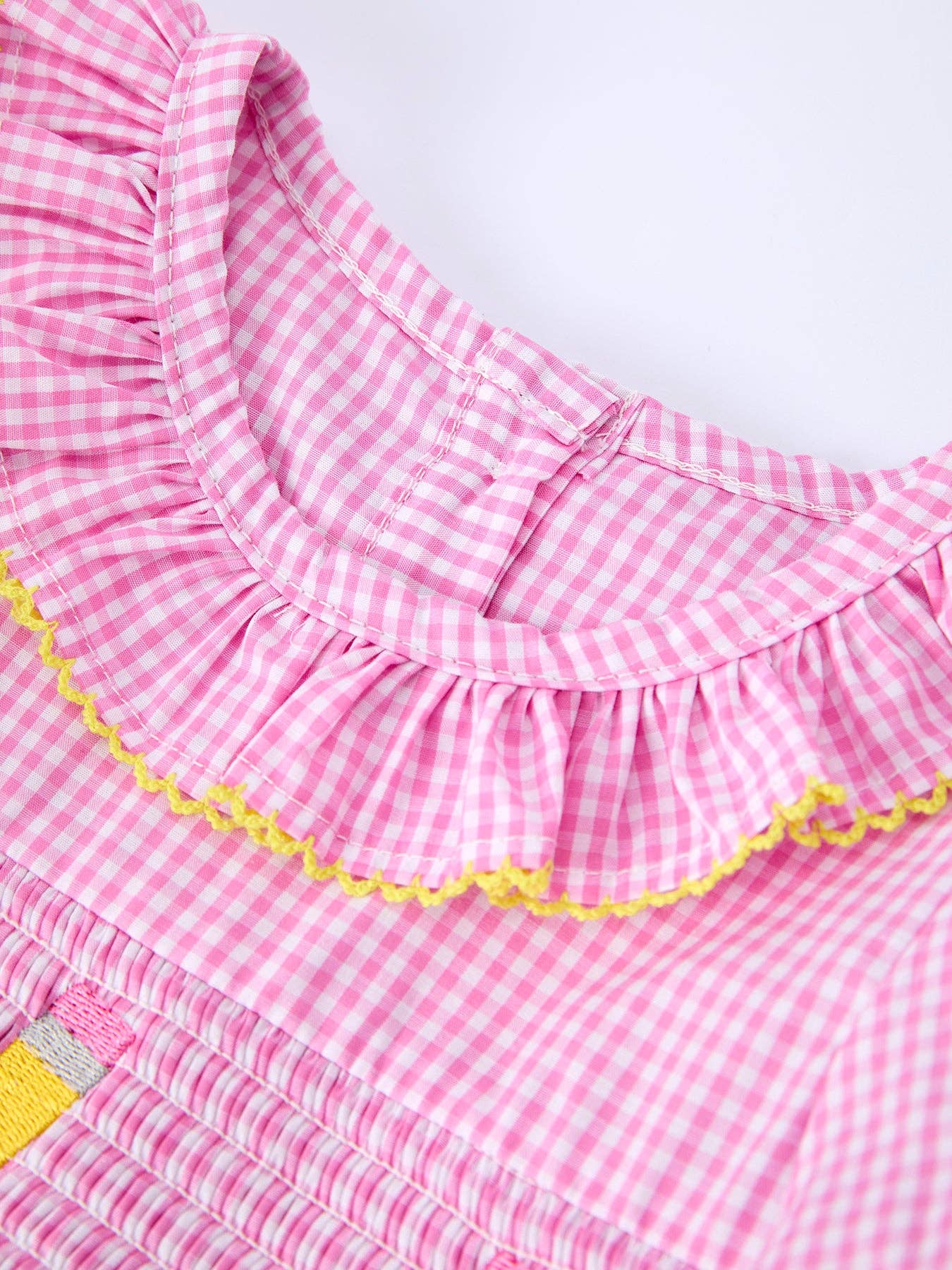 Back To School Pink Plaid Dress