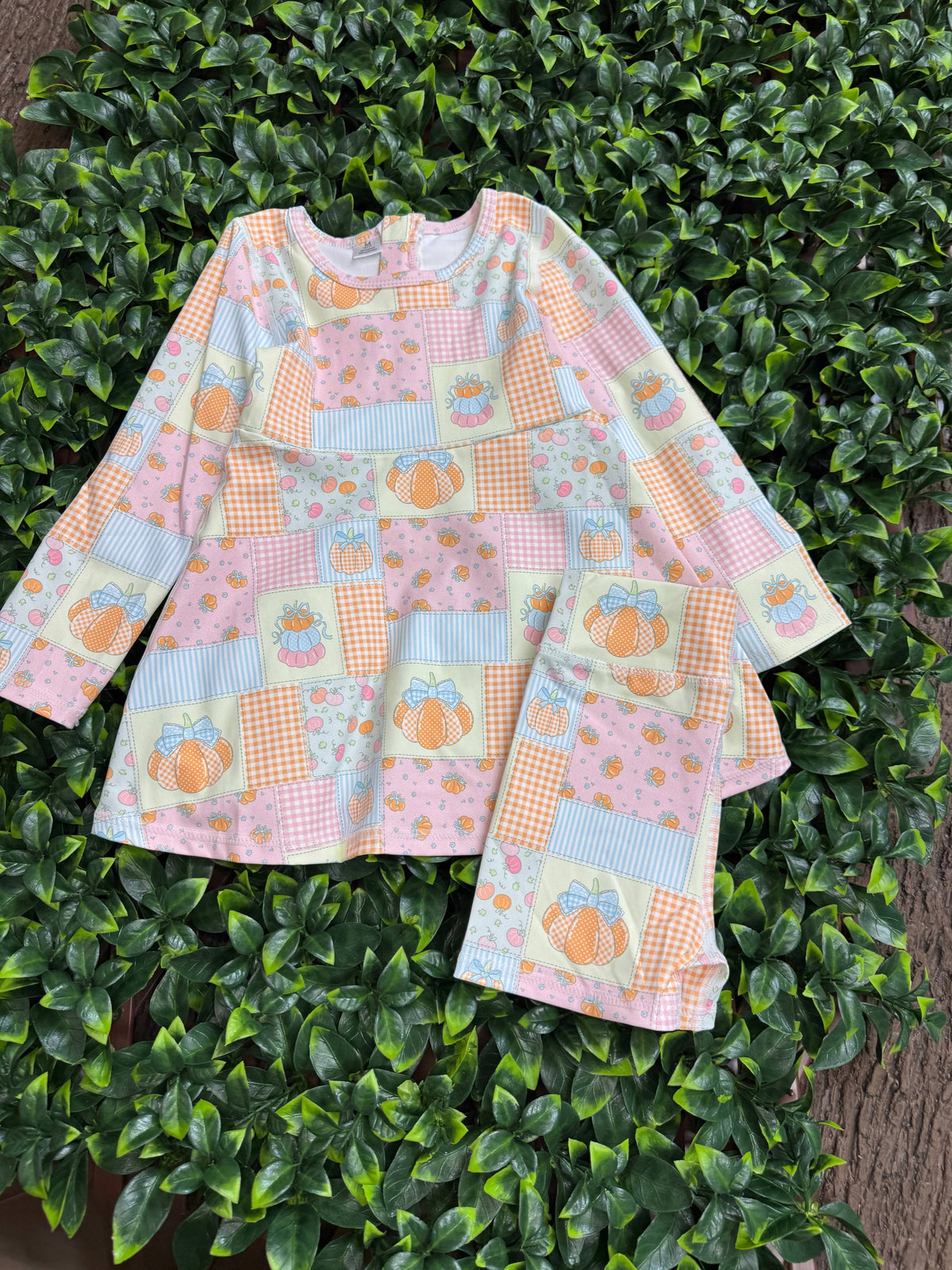 Patchwork  printed Active wear dress with undershorts.