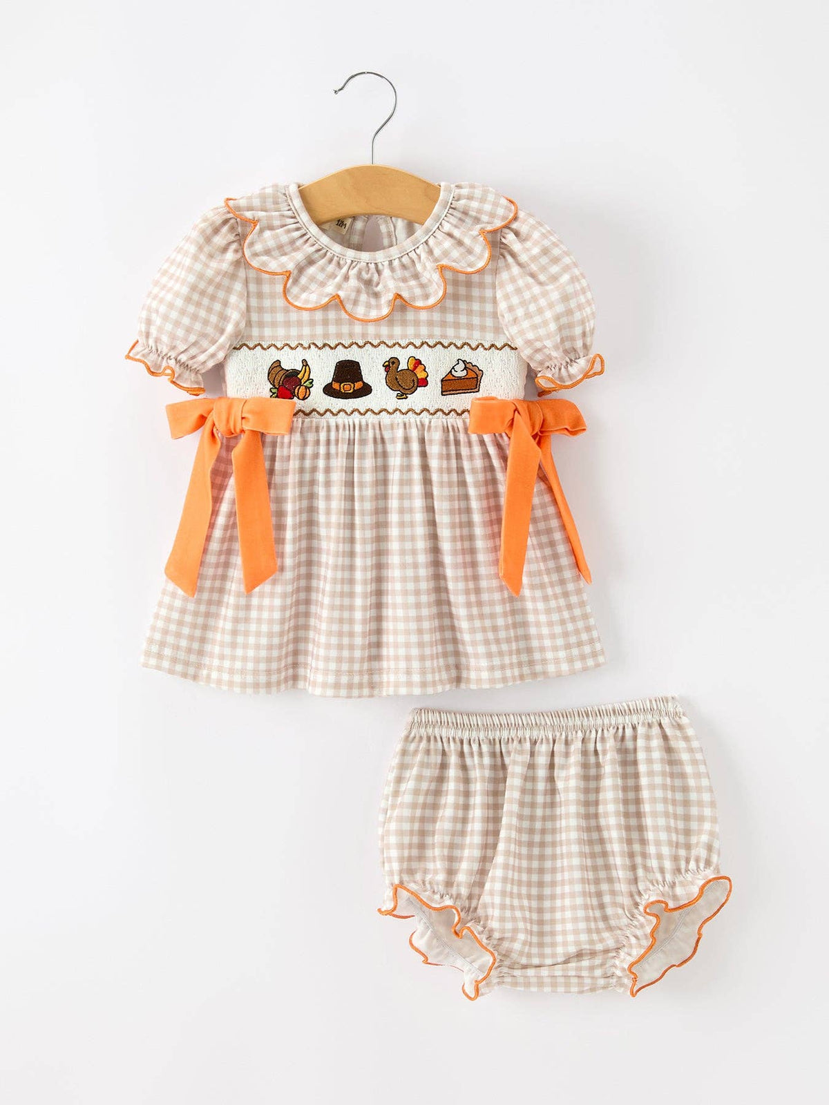 Thanksgiving Smocked Bloomer Set