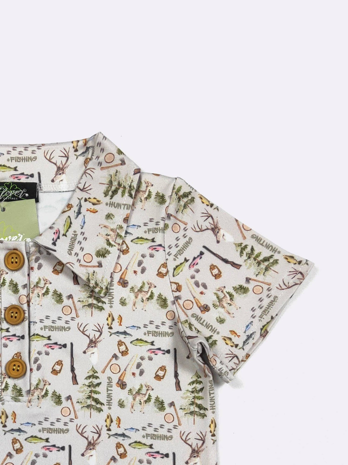 Hunting & Fishing Boy Collar Shirt