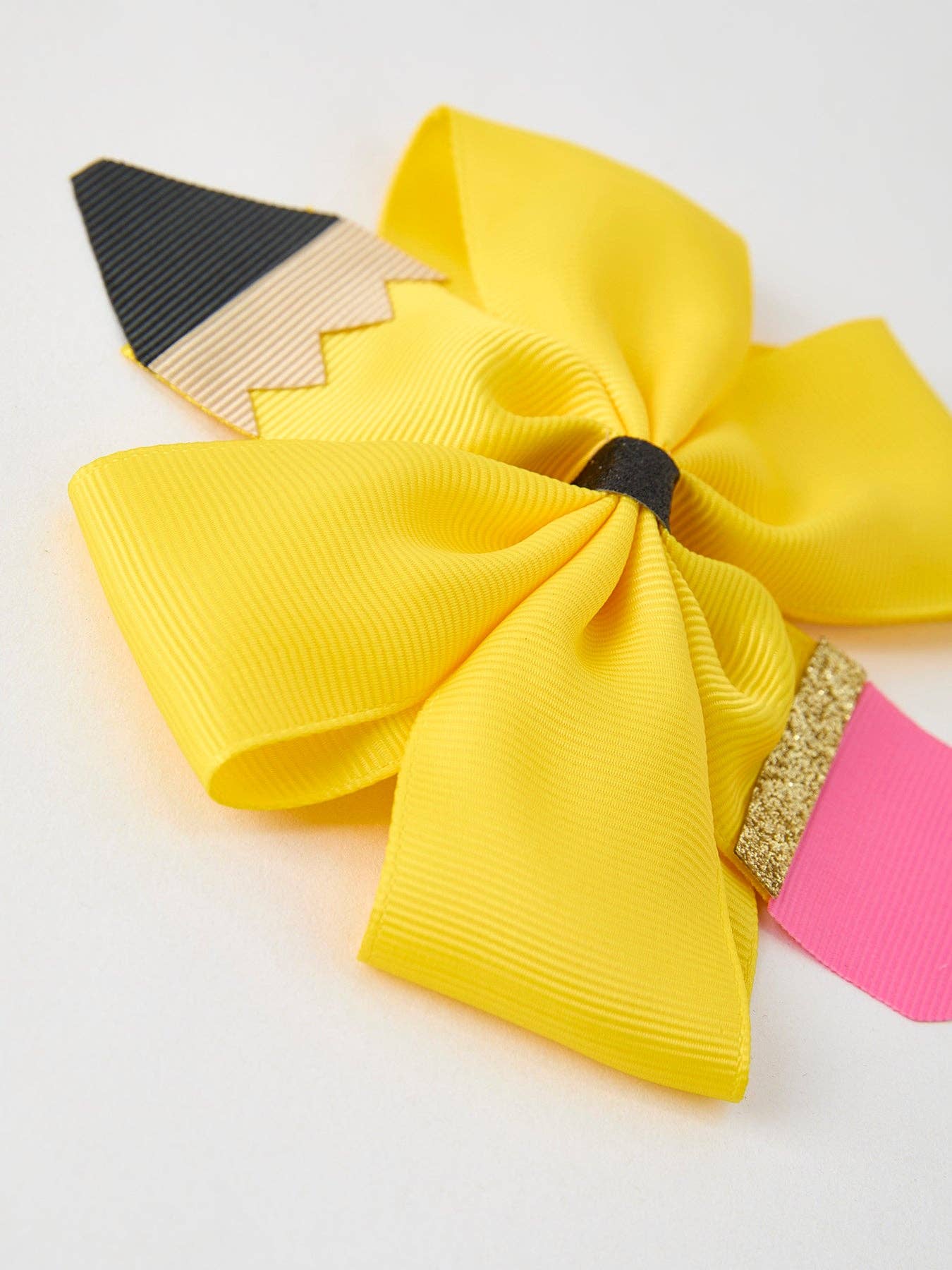 Back To School Pencil Bow Hair Clip