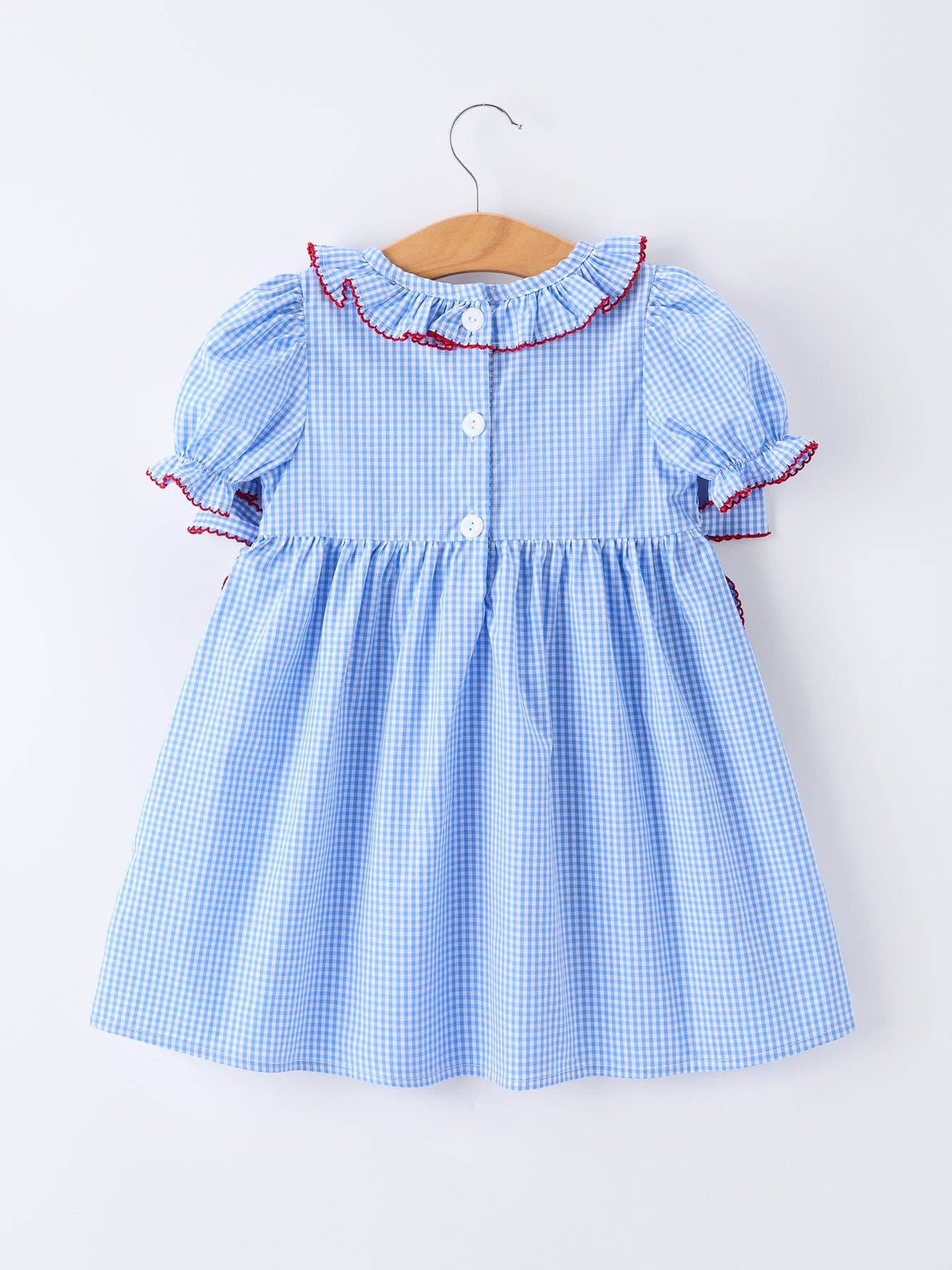 Back To School Apple Plaid Dress