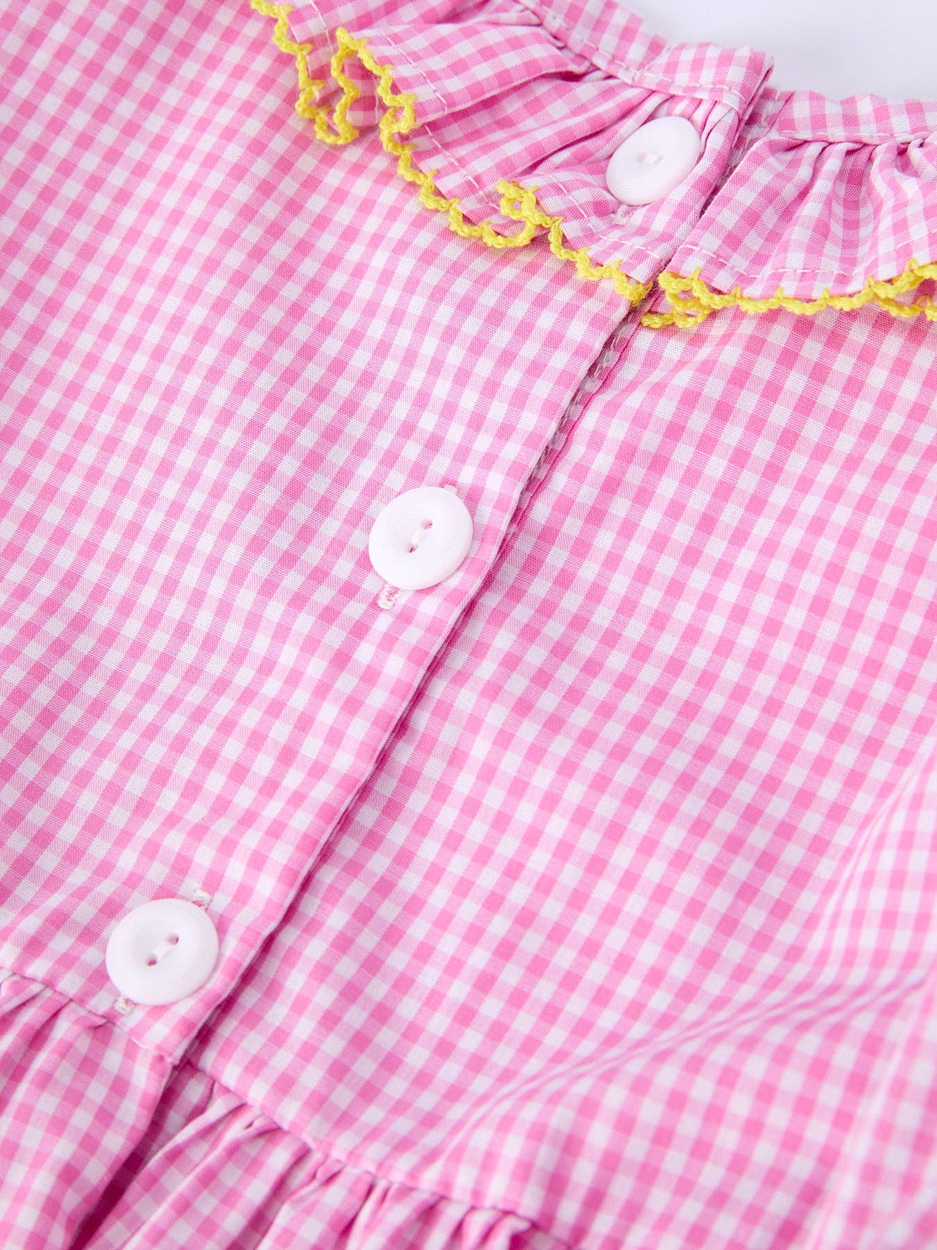 Back To School Pink Plaid Dress