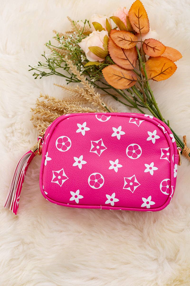 Fuchsia star mini purse